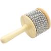 iplusmile Strumento a Percussione Cabasa in Legno Per Ragazzo Ragazza, Diametro 8,7 Cm, Mano Comoda, Suono Ritmico Per Scuola Materna e Musicoterapia