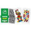 Modiano Trentine Verde Family - Carte da gioco regionali trentine in cartoncino duplex 320 gmq - Scopa Briscola Tresette - 100% Made in Italy