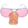 Homoyoyo Occhiali da sole divertenti, divertenti occhiali da sole di Halloween con naso di maiale, costume, fiocco di maiale, occhiali da festa accattivanti, accessori divertenti