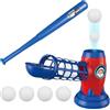 Uhngw Battitrice per baseball, lanciatori per baseball giovanile,Macchine per lanciare baseball e softball con palline | Lanciatore per baseball e tennis, set di palline a T per bambini da 3 a 8 anni