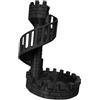 Baoblaze Torre dei Dadi Torre dei Dadi Che, Ornamenti per Giochi da Tavolo Regali Facili da rotolare, Giochi da Tavolo Gioco di Ruolo per, Nero