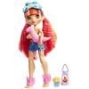 Mattel Cave Club Pigiama Party Preistorico Bambola Emberly Snodabile con Capelli Rosa e 3 Accessori, Giocattolo per Bambini 4+Anni,GTH01