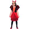 Rubie's Rubies Costume Diavolessa alata per bambina, con ali e cerchietto, Licenza Ufficiale per Halloween, Trick or Treat, Carnevale e Cosplay
