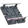 Toyvian Accessorio Barriera Ferroviaria Modello Blocco Stradale Treno Giocattolo Abs Grigio Scuro per Plastico Ferroviario Scenari Fai da Te Ragazzo Ragazza