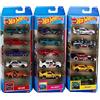 Hot Wheels - Confezione da 5 macchinine in scala 1:64, Assortimento da 15, 3 set da 5 veicoli a tema da collezione, dettagli autentici e decorazioni realistiche, giocattolo per bambini, 3+ anni,HNM05