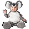 QIYUANT Costume Koala Bambini Costumi Travestimento Carnevale Halloween Dolcetto o scherzetto Festa Cosplay Fotografia Zip Tutina in Pile con Foderato 0-3 Anni 80 (6-12 Mesi)