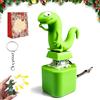 NNBWLMAEE Lizard Button, Lizard Keychain with Rechargeable LED Light & Realistic Croak, Lizards Push & Click Keychain, Portable Stress Reliever for Anxiety & Sensory Fun (1pc)