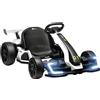 HOMCOM Go Kart Elettrico per Bambini 6-12 Anni 24V 6-12km/h con Sedile Regolabile, 2 Motori, Drift Go-Kart con Clacson, Luci e Musica, Bianco