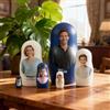 Smile lab Idee Regalo Donna, Foto Personalizzata Idea Regalo，Matrioska per Bambini Personalizzate con Foto，Decorazione con Immagine, Bambole Russe in Legno,Regalo Donna, Mamma, Amica, Uomo