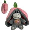 Generisch Peluche a di asino, 30 cm, peluche che l'asino, peluche a di asino, cuscino di peluche Realistic Breathing Motion Lights Music, antistress Sleep Music per bambini