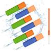 BNOYONERAS Pistole ad Acqua per Bambini 6 Pezzi Pistola ad Acqua Schiuma con Cordino da Polso in Silicone Giocattoli Pistole ad Acqua Schiuma Lunga Gittata Pistole ad Acqua per Piscina Estiva Spiaggia (15cm)