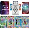 Smoostart Tarocchi per Principianti con Significati, Carte Tarocchi Olografe Laser di Superficie con Libro Guida, Mazzo di Tarocchi con Parole Chiave