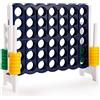 COSTWAY Forza Quattro da Interno ed Esterno da 104 cm, Forza 4 per Bambini ed Adulti con 42 Piedine, Gioco Educativo per Feste e Vacanze