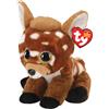 TY - Peluche - Beanie Babies - Cucciolo di Cerbiatto - Buckley - Marrone - Cerbiattoo con occhioni dorati glitter - Il peluche con gli occhi scintillanti - 15 Cm - 70008