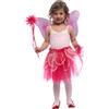 Rubie's Rubies Set fata rosa per bambine e bambini, gonna tutu con ali e bacchette, Ufficiale Rubies per carnevale, feste, compleanni e Natale