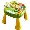 Pzuryhg Tavolo attività per bambini, dinosauro centro di apprendimento con musica e luci, giocattolo per pianoforte, materiale ABS, giocattoli educativi gioco interattivo per ragazzi, ragazze dai 3 anni in su