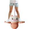 HunicandIU Balza di rimbalzo, giocattolo in alto - Ball per pedale jumper divertente con manico per ragazzi,Giocattoli per esercitazioni per bambini portatili per casa, scuola, viaggi, indoor, esterno