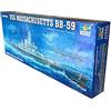 Trumpeter Modellino Nave da Guerra USS Massachusetts BB-59 Scala 1: 350