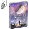 Generico Moonology Manifestation Oracle - Mazzo tascabile per principianti con collana - Facile da usare, design minimalista