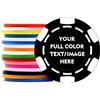 SuyanhGift 100 fiches da poker in plastica personalizzate, stampa con testo personalizzato, per Texas Hold'em Poker, club di carte o giochi di poker a tarda notte (stile 12)