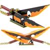 Tarcury Kit di Costruzione per la Spada a Doppia Lama Uzui Tengen Anime Katana, 208 cm, 1478 Pezzi, Adatto per Adulti e Bambini dai 8 Anni in su