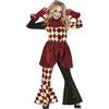 FIESTAS GUIRCA | Costume Horror Clown Bambini (10-12 anni) - Maglietta, Collo e Pantaloni - Costumi da Clown Spaventoso per Halloween, Carnevale e Feste in Maschera - Ideale per Bambine