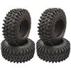 Cuasting 4 PZ 1.9 Gomma Pneumatici 1.9 Ruota 108X40MM per 1/10 RC Crawler TRX4 Axial SCX10 90046 AXI03007