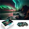 AITEXI puzzle 1000 pezzi per adulti Aurora Boreale Capo Nord Giocattolo educativo intellettuale decomprimente Regalo di compleanno, regali, arte murale 38x26cm