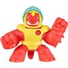 Heroes Of Goo Jit Zu Galaxy Attack Hero Pack - Super Gooey Solar Blast Blazagon With Flip-Up Visor, Perfect Christmas / Birthday Present For 4 To 8 Year Olds, Squishy, Stretchy Tactile Play