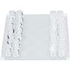 TIKATARER Set di Scacchi in Vetro, Set di Scacchi in Bicchierino Scacchiera in Vetro Set da Gioco per Bere Scacchiera con Pezzi degli Scacchi in Bicchierino 22,5x22,5 Cm