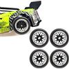 Mavis Laven Pneumatico RC Drift, per Wltoys K969 K989 P929 1/28 RC Car, per Kyosho Mini Z, Mini D, Mini Q, Pneumatici in Gomma Dura, Cerchi in Lega di Alluminio, 4 Pezzi, Flessibile Stabile (Nero lucido)