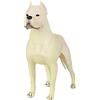 YARNOW Statua Cane Realistico in Plastica Bianca, Modellino Leggero per Bambini, Decorazione per Libreria, Scrivania e Stanza