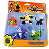 IMC TOYS 30039 - INVIZIMALS 5 PACK FIGURES XIONG MAO - TOXITOAD - GRYPHON - STEEL DRAGON - DARK ICELION -