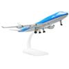 QIYUMOKE Boeing 747 1:300 KLM Modello di Aereo in Metallo Diecast con supportoAirliner Alloy Aircraft Kit per gli Appassionati di Aviazione Collezione da Esposizione o Regalo