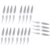 Gemfan 10 Pairs Gemfan 6042 6.0x4.2 FPV PC 2 Propeller Prop CW CCW for 2407-2408 Motor for RC Drones Quadcopter Frame (Clear)