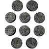 War World Gaming Fantasy Village 10 x Basette Rotonde Lastricate per Miniature (25mm) - 28mm Wargame Terrain Modello Diorama Figure Basi Piedistalli Guerra Medievale Fantasy Spedizione Tracciata