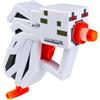 Nerf MicroShots Minecraft Ghast Mini Blaster, Design Minecraft Ghast Mob, Include 2 Freccette Ufficiali Nerf Elite, Manico Estraibile, Multicolore