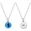 NICEDREAM Collana personalizzata con foto dell'occhio del tuo animale domestico e nome, della pupilla del tuo gatto o del tuo cane, delicato inciso, commemorativo per le donne amanti degli animali domestici