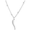 inSCINTILLE Corni Collana Donna in Argento 925 con Palline e Corno Napoletano Portafortuna Varie colorazioni, Unisex Adulto Peperoncino con cofezione Regalo Inclusa nel Prezzo