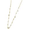 MARLU' Collana donna acciaio pvd oro sfere ematite cuore madreperla di Marlù,15CN033G-W