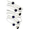 idillio Every jewel is a lovestory Anello a Spirale Regolabile con Zirconi Blu - Anello Donna Argento 925