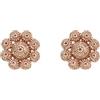 PS Orecchini donna in argento filigrana sarda nido d'ape (Oro rosa)