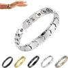 XQILGVF Prostapower Fascia Magnetica in Rame, Bracciale in Titanio per Terapia Magnetica, Fascia Magnetica per prostata in Rame, Bracciale in Rame a Lunghezza Regolabile per Uomo (Silver)
