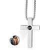 Glooraca Immagine Collana per gli uomini Collane foto personalizzate con immagine all'interno Collana proiezione personalizzata per il fidanzato papà (Color 11)