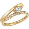 Breil, My Lucky Collection, Anello Donna Intersection TJ3190, Collezione Gioielli Giulia Salemi, in Acciaio Colorato, con Cubic Zirconia, Colore Gold, Misura 12