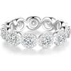 Lisandra Scott Shiny Bella - Anello in argento sterling 925, con zirconi, con brillantini, stile moderno e scintillante, per donne e donne