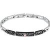 Maserati Bracciale in Acciaio da Uomo, Ip Oro Rosa, Ip Nero, Collezione Iconic - JM124AVD36