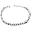 Argenteria MB Bracciale con Dadini Martellati in Argento Sterling 925 Argento