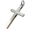 ForFox Ciondolo a forma di croce cristiana in argento sterling 925 per uomo donna