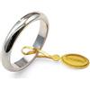 UNOAERRE Fede Nuziale Classica da 5 grammi oro bianco 18kt
